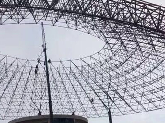 辉县篮球馆球形网架厂家价格